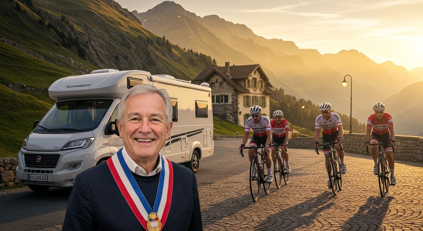 Le Tour de France 2025 passe par Cassel et les Alpes ! Suivez le maire passionné qui vit l’épreuve à fond, entre son village et son camping-car.