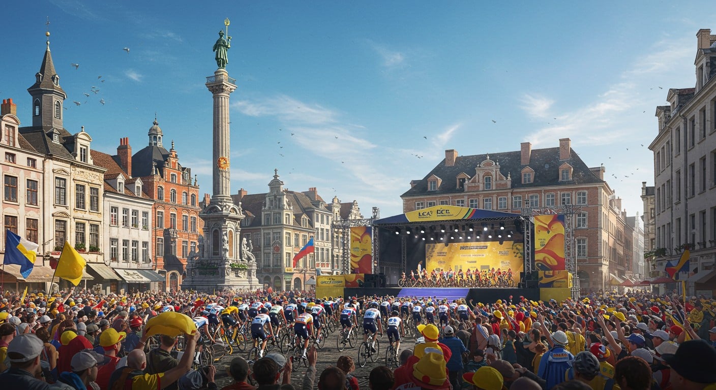 Le Tour de France 2025 s’ouvre à Lille avec une parade enflammée. Découvrez l’ambiance, les favoris et l’engouement populaire avant le Grand Départ !