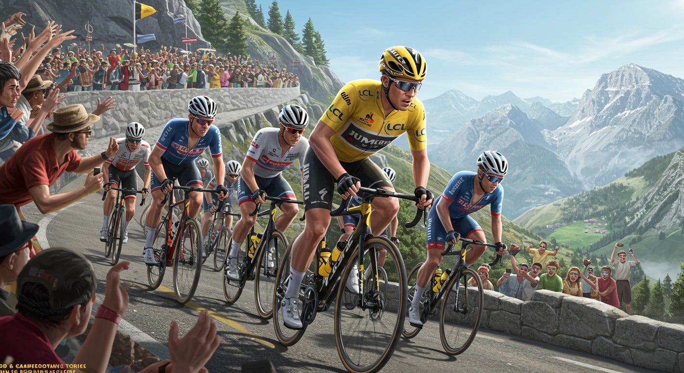 Découvrez la liste des 184 coureurs du Tour de France 2025, leurs dossards et les favoris comme Pogacar. Suivez la Grande Boucle dès le 5 juillet !