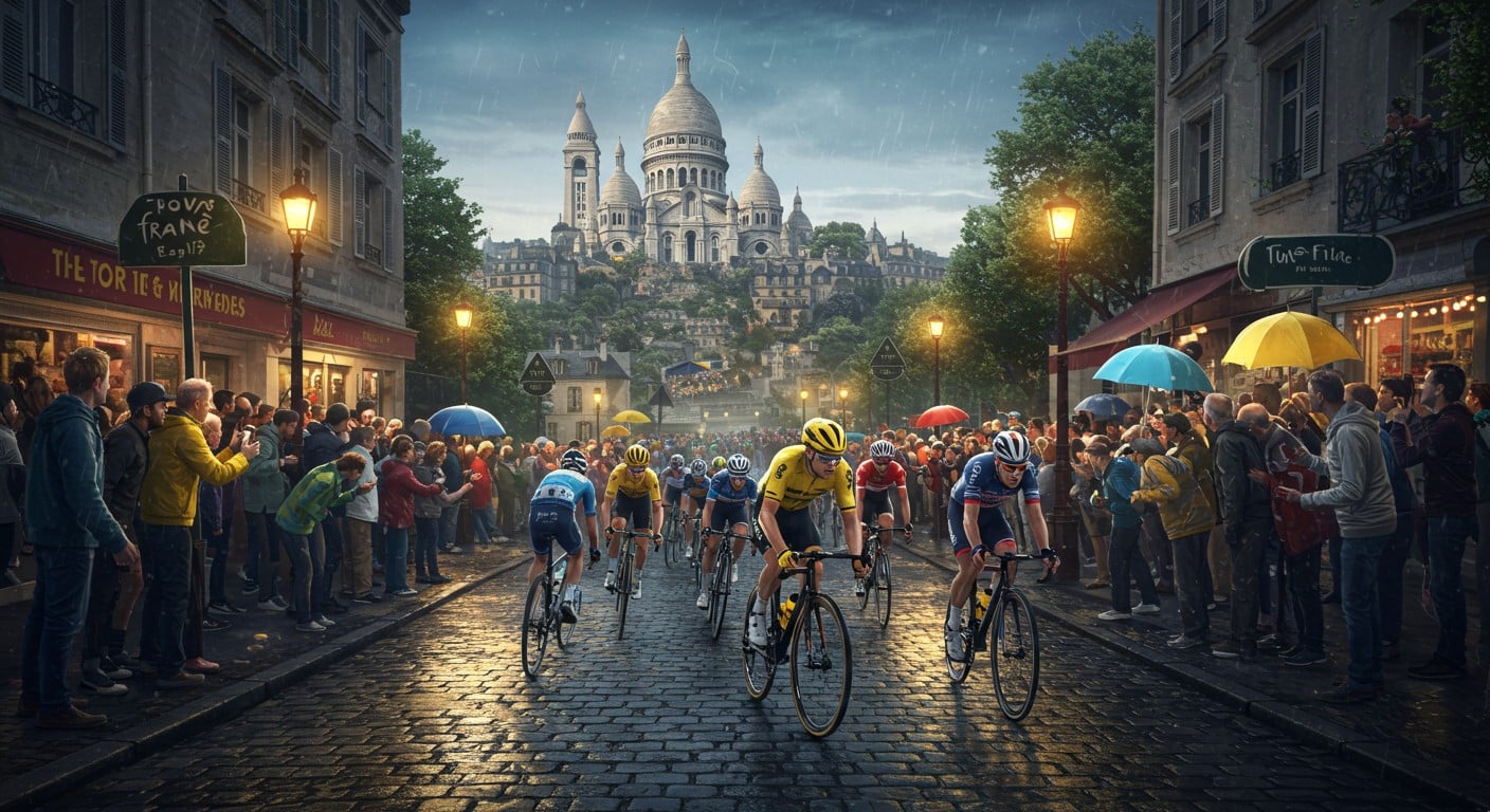 Le Tour de France 2025 enflamme Montmartre avec Alaphilippe en tête. Découvrez l’ambiance folle et les défis de la rue Lepic !