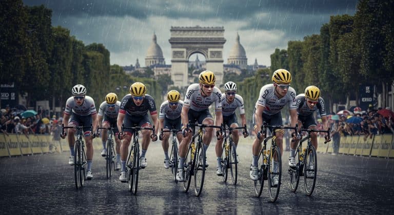 Tour de France 2025 : Pluie et Suspense à Paris