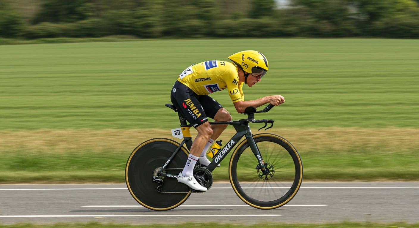 Pogacar s’empare du maillot jaune après l’étape 5 du Tour de France 2025. Vauquelin brille en 3e place. Découvrez le classement et les surprises !
