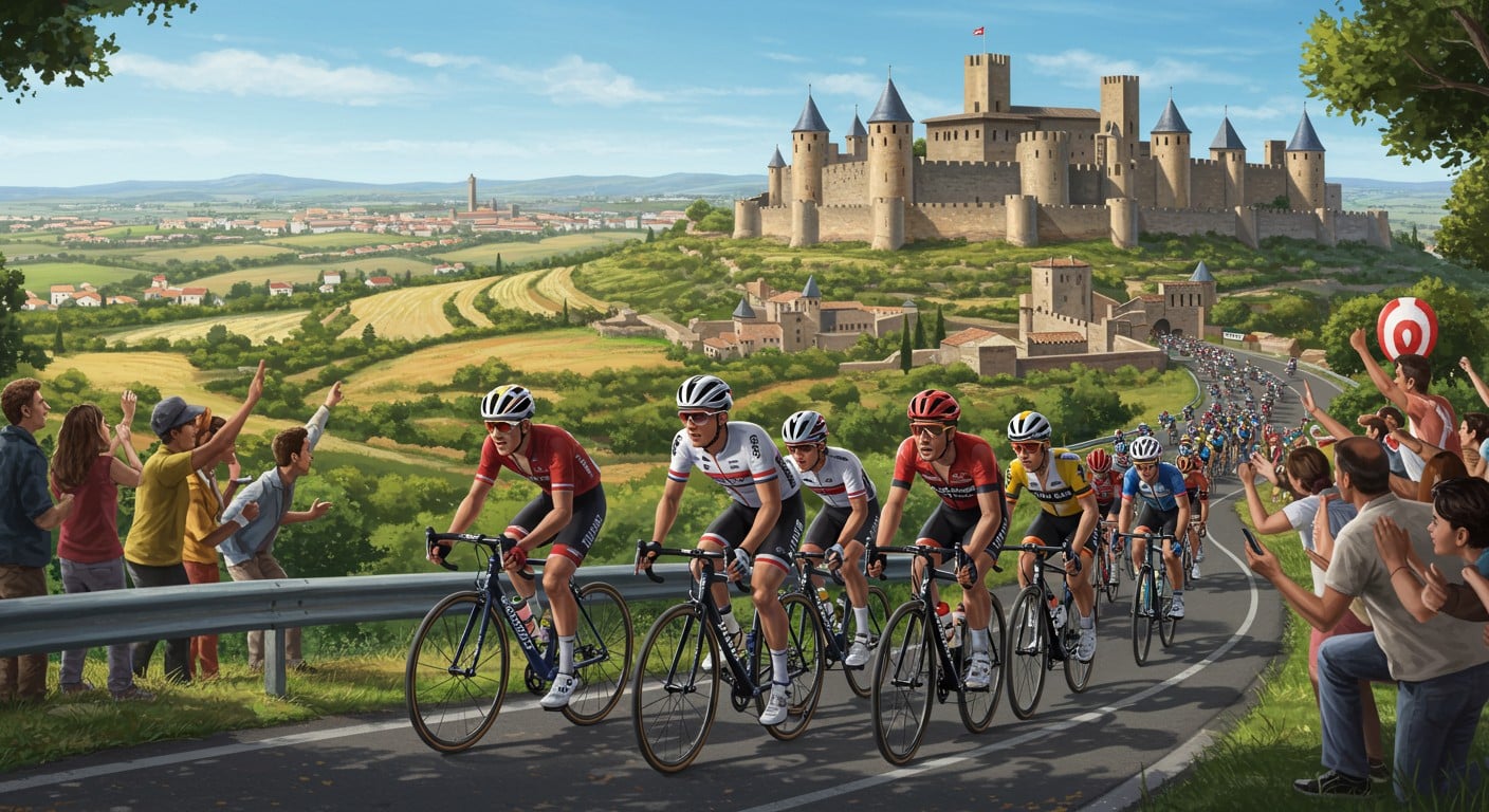 La 15e étape du Tour de France 2025 entre Muret et Carcassonne, à voir en direct ! Horaires, chaînes TV et enjeux de cette course captivante.