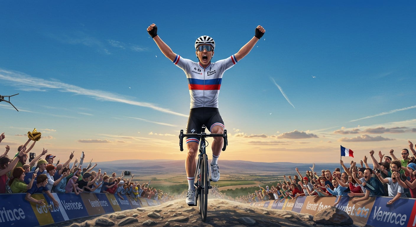 Revivez l'exploit de Valentin Paret-Peintre au Mont Ventoux lors du Tour de France 2025. Une victoire française mémorable !