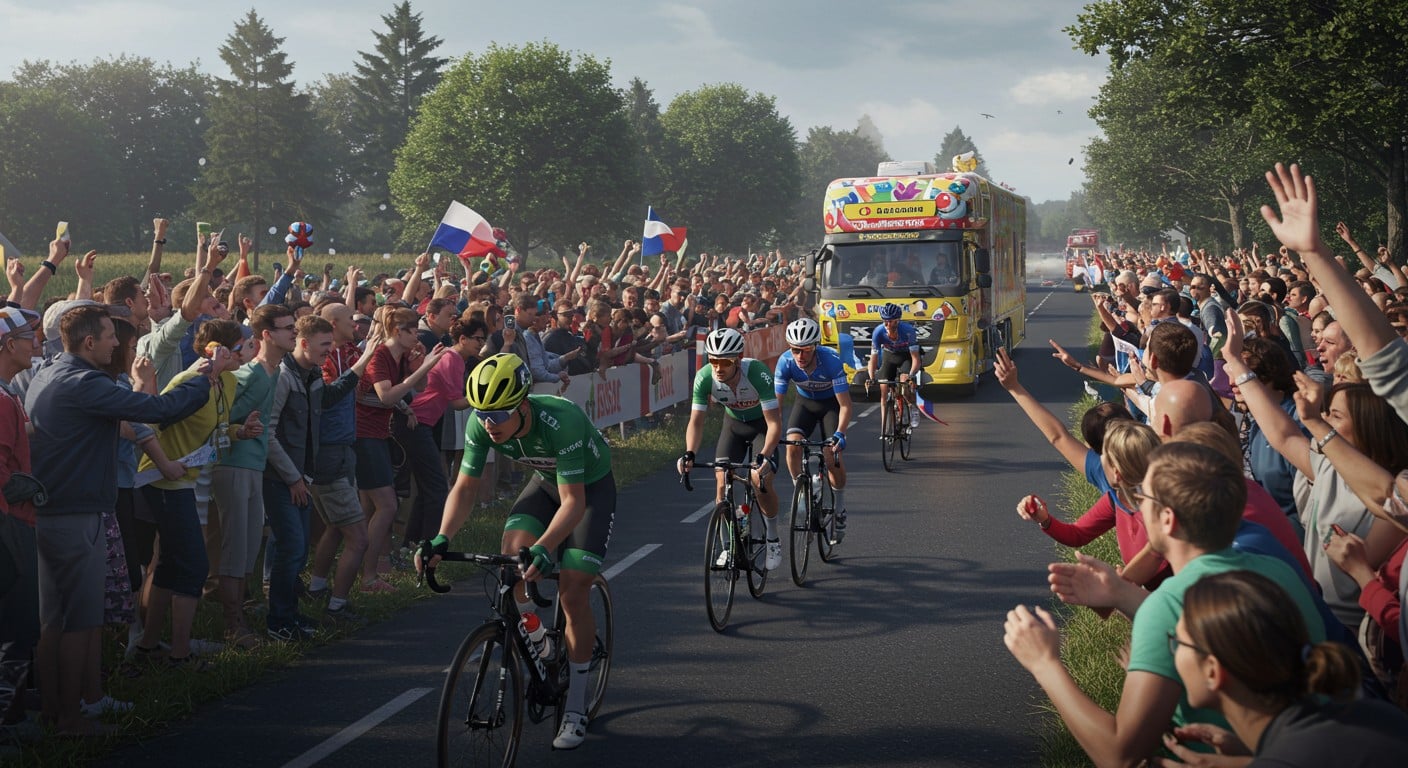 Le Tour de France 2025 démarre en force à Lille avec plus d’un million de spectateurs et des audiences TV historiques. Découvrez les moments forts !