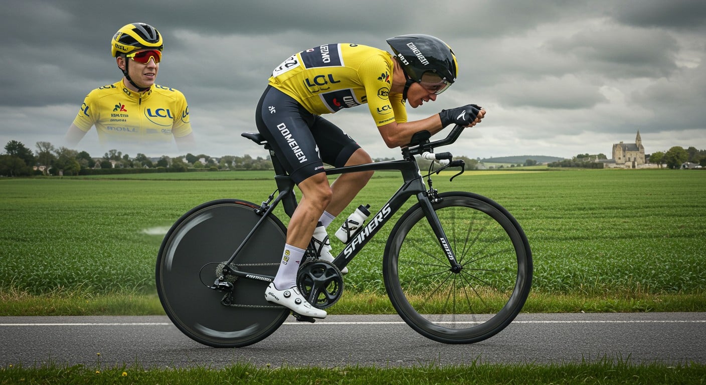 Jonas Vingegaard chute au chrono de Caen et perd du terrain sur Pogacar. Analyse de sa contre-performance et perspectives pour le Tour 2025.