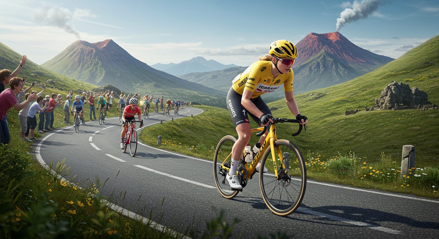 Kim Le Court en jaune, Ferrand-Prévot en embuscade : découvrez le classement général et les moments forts de la 6e étape du Tour de France Femmes 2025.