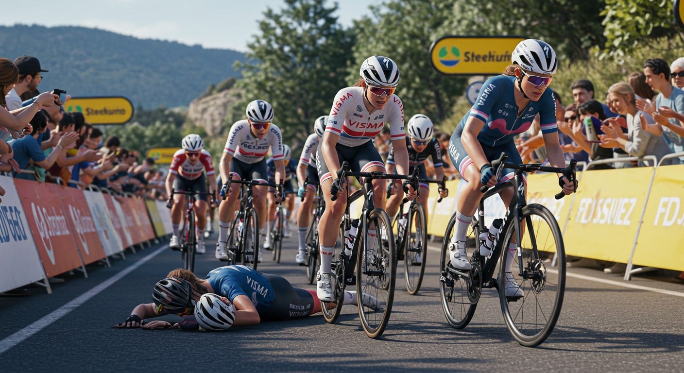 Conflit explosif au Tour de France Femmes 2025 entre Visma et FDJ-Suez. Découvrez les coulisses des rivalités et les enjeux de sécurité.