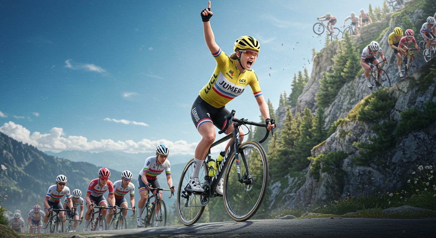 Marianne Vos remporte la 1ère étape du Tour de France Femmes 2025 grâce à Pauline Ferrand-Prévot. Découvrez ce début explosif !