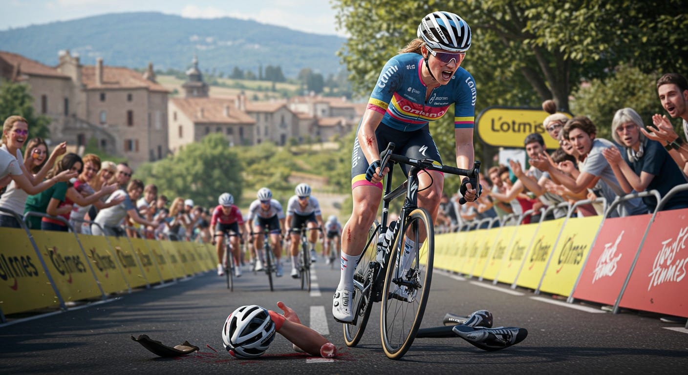Demi Vollering surmonte une chute pour briller au Tour de France Femmes 2025. Découvrez son retour en force et les enjeux de la course !