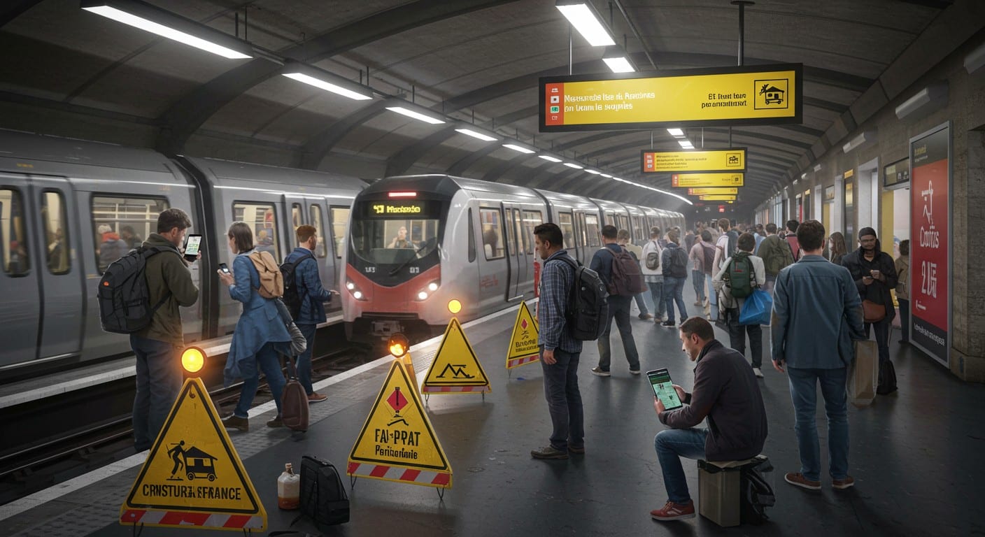 Travaux d’été 2025 : métro, RER, Transilien perturbés en août. Planifiez vos trajets en Île-de-France pour éviter les galères !