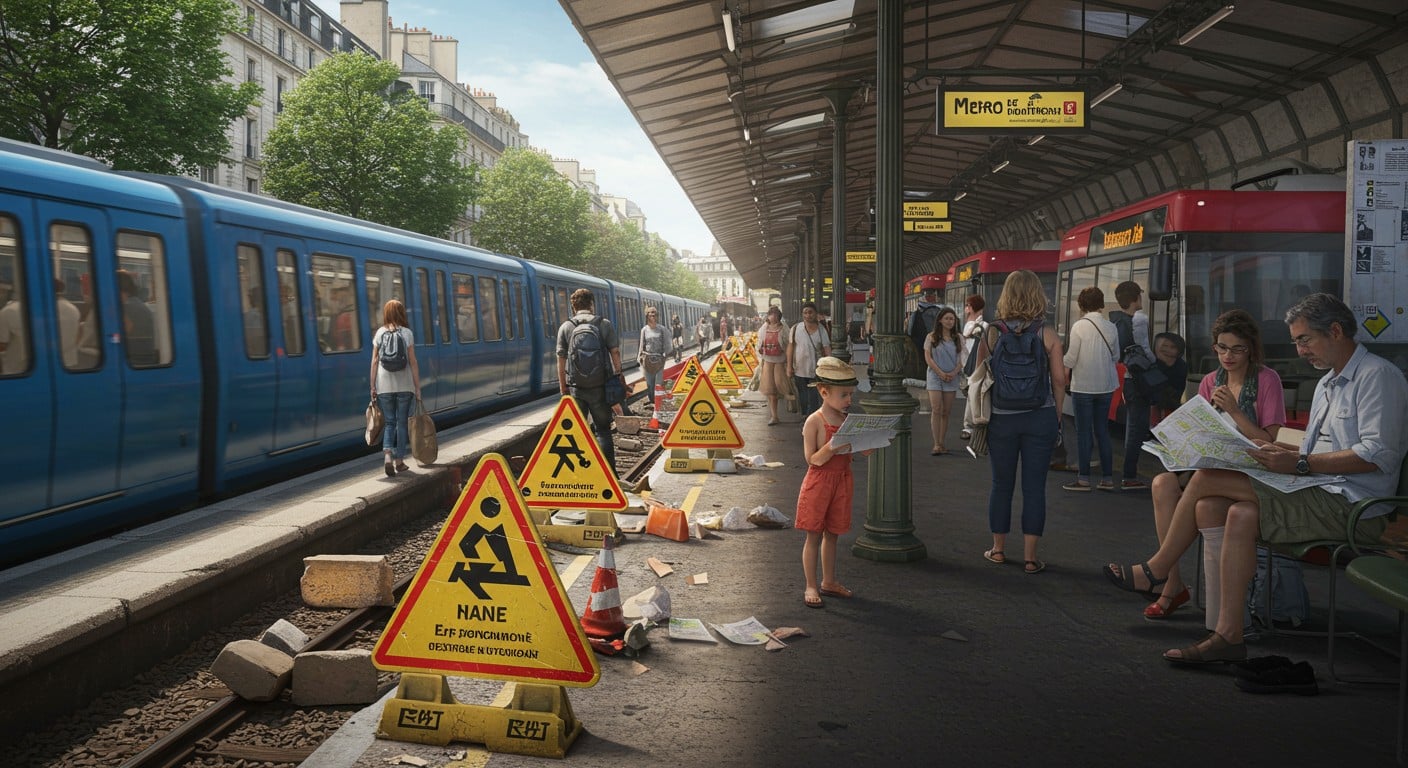 En juillet 2025, les travaux perturbent métros, RER et tramways en Île-de-France. Découvrez les lignes fermées, les bus de substitution et comment s’organiser !