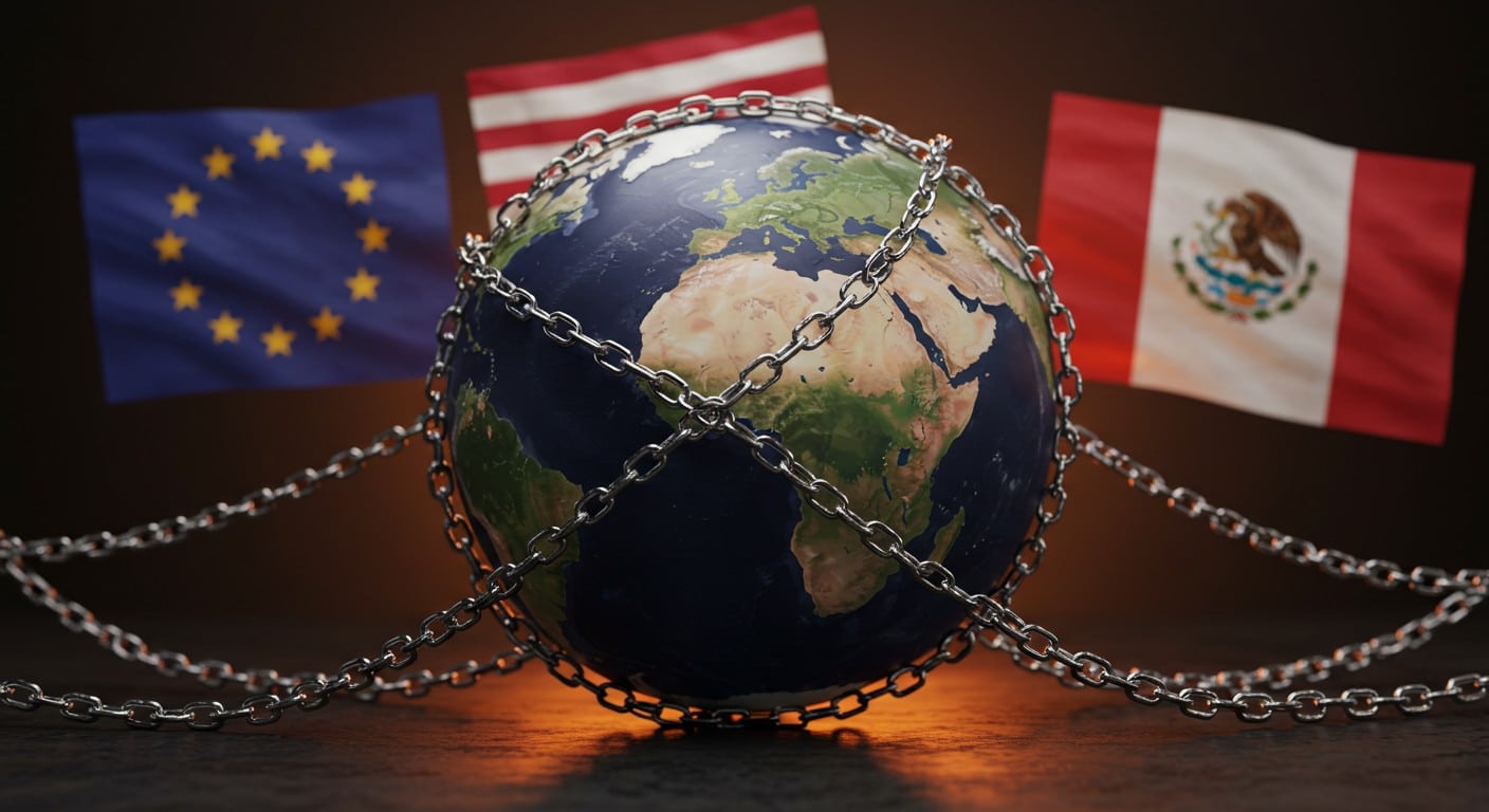 Trump impose 30 % de taxes sur l’UE et le Mexique dès août. Quelles conséquences pour l’économie mondiale ? Découvrez les enjeux et réactions.