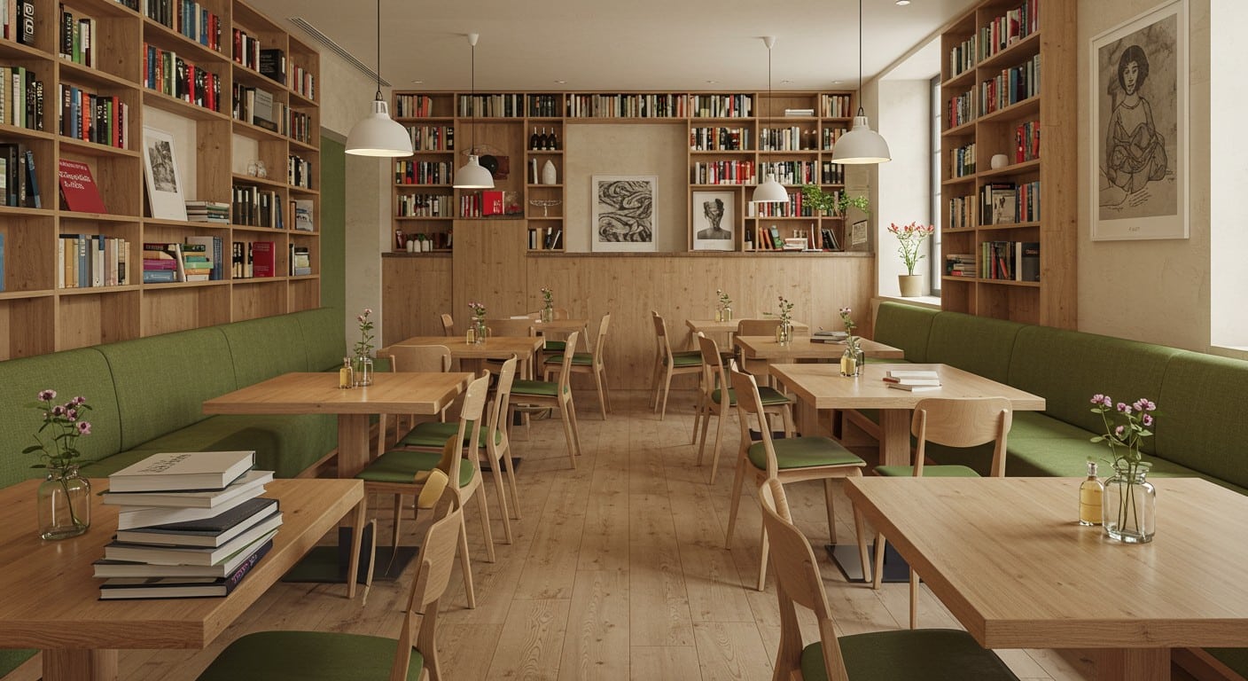 Découvrez comment un scénographe de prestige a transformé une librairie de Clermont-Ferrand en un café unique, mêlant art et convivialité.
