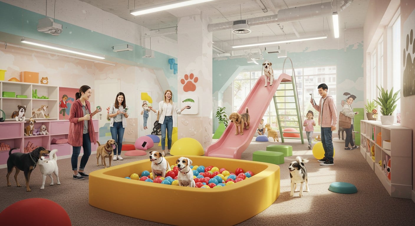 Découvrez The Dogry, le nouveau club canin à Paris où les chiens sont rois ! Jeux, garderie, toilettage : un paradis pour toutous et leurs maîtres.