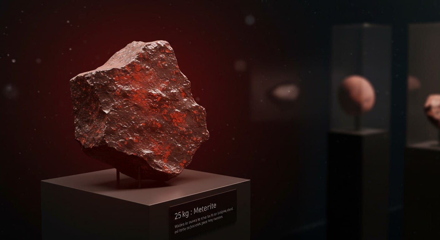 Un rare fragment de Mars de 25 kg mis aux enchères pour 4M$. Découvrez cette merveille cosmique et son importance scientifique !