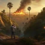 Un Homme Surpris en Train d’Allumer un Incendie à Los Angeles