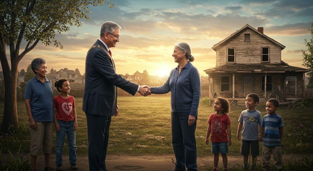 Un Maire Redonne Espoir à une Famille dans le Besoin