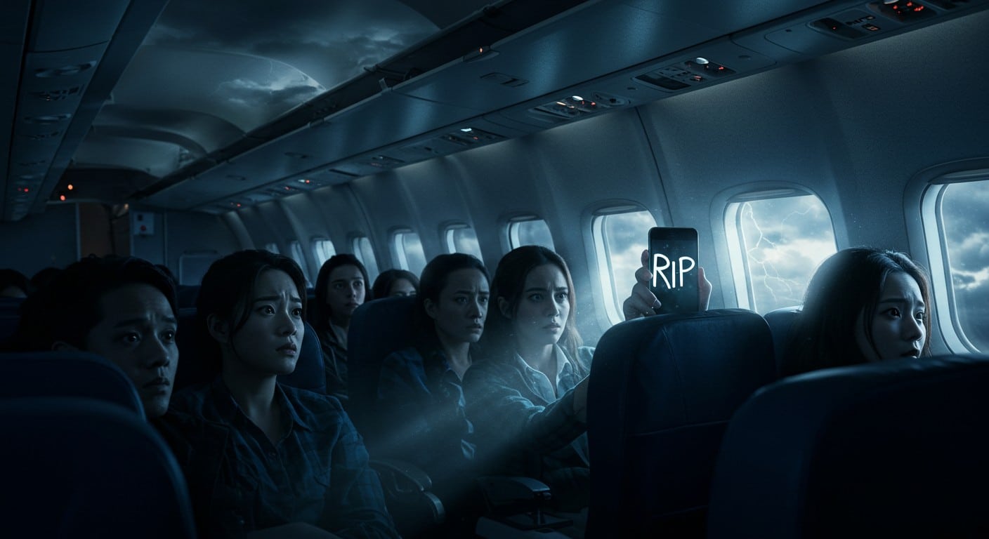 Un SMS "RIP" reçu en vol déclenche un atterrissage d'urgence. Découvrez comment un simple message a semé la panique à bord et ses conséquences.