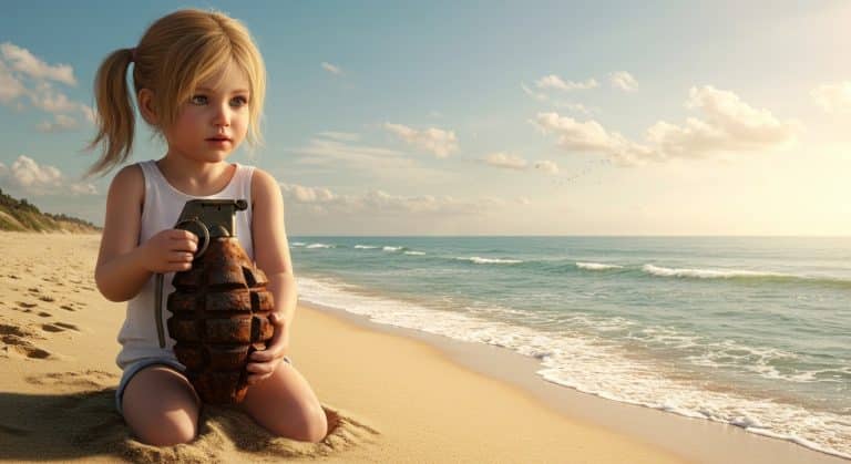 Une Fillette Trouve une Grenade sur une Plage : Alerte Explosive