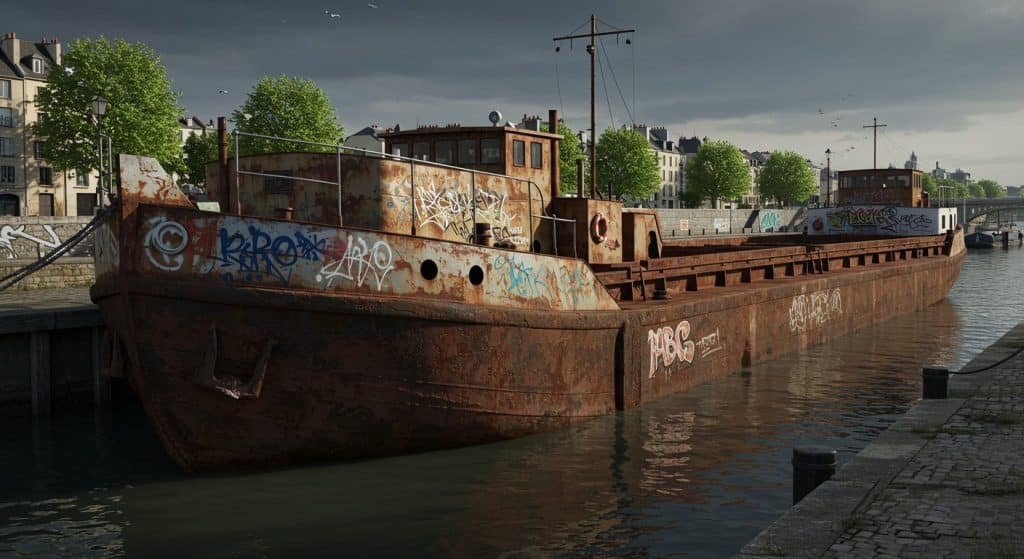 Une Péniche Abandonnée à Alfortville Menace la Seine