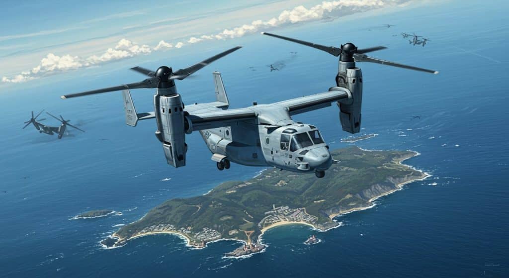 V-22 Osprey : L’Avion Hybride du Japon Contre la Chine