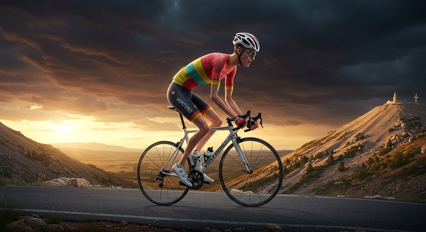 Valentin Paret-Peintre, poids plume de 50 kg, triomphe au mont Ventoux lors du Tour de France 2025. Découvrez son parcours et sa grinta exceptionnelle.