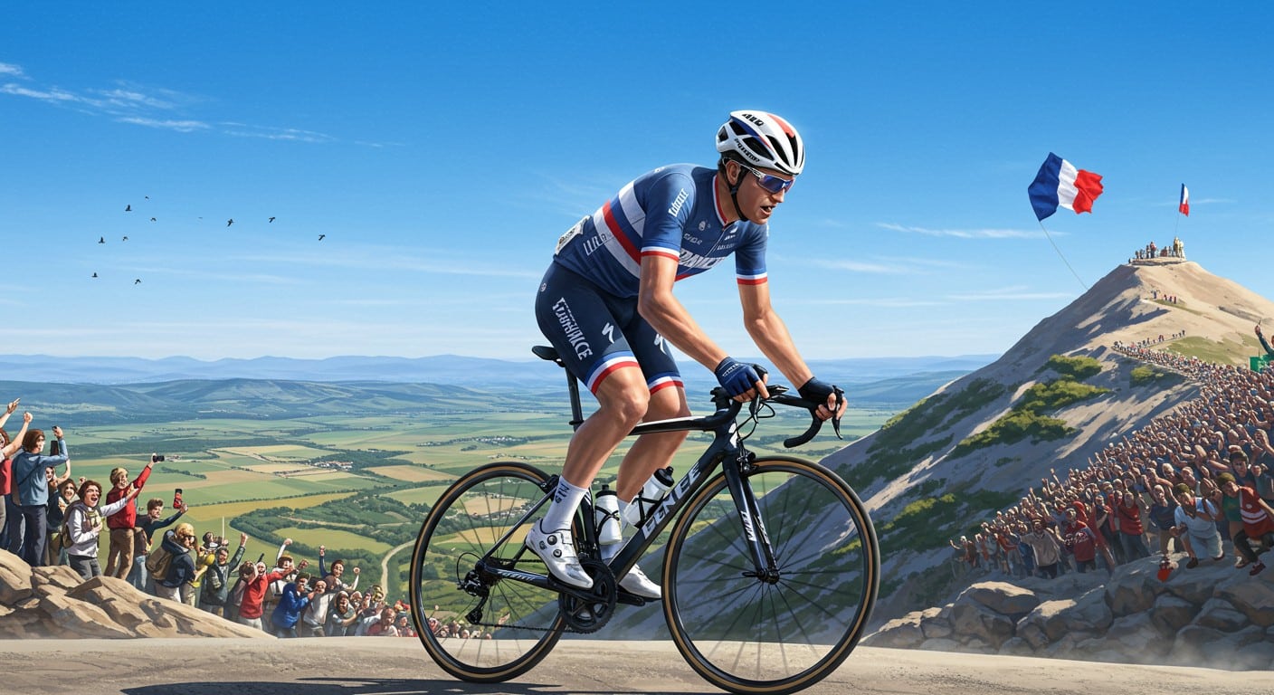 Valentin Paret-Peintre remporte une victoire historique au Mont Ventoux lors du Tour de France 2025. Découvrez l'exploit français et la bataille Pogacar-Vingegaard !