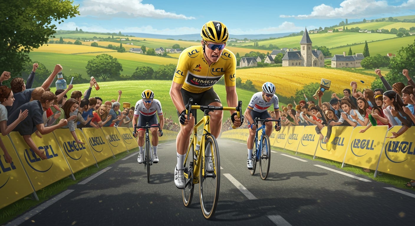Mathieu Van der Poel domine le Tour de France 2025 avec Alpecin. Découvrez son parcours, ses exploits et l’ascension fulgurante de son équipe !