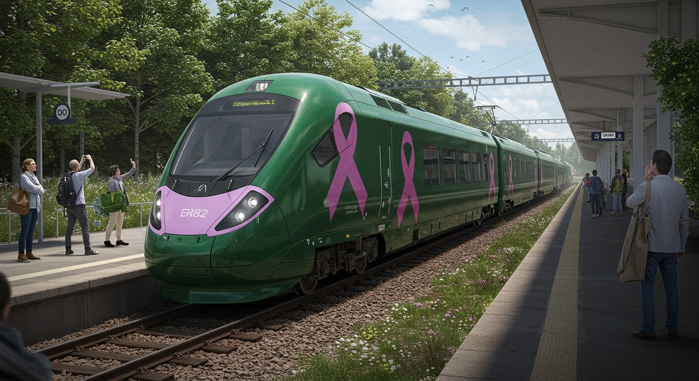 Nouveau concurrent de la SNCF, Velvet dévoile ses trains verts et roses pour 2028. Découvrez comment ils vont révolutionner le rail français !