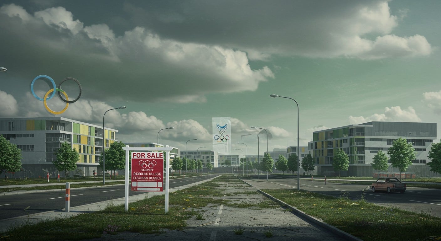 Un an après Paris 2024, le village olympique reste vide. Logements inhabités, commerces rares, prix élevés : découvrez pourquoi son avenir tarde à se dessiner.