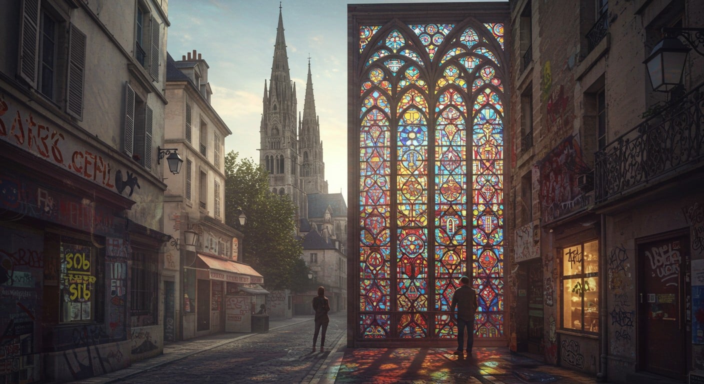 Vincent Pascal révolutionne l’art du vitrail près de Chartres en y mêlant street art. Découvrez son parcours et ses œuvres uniques !