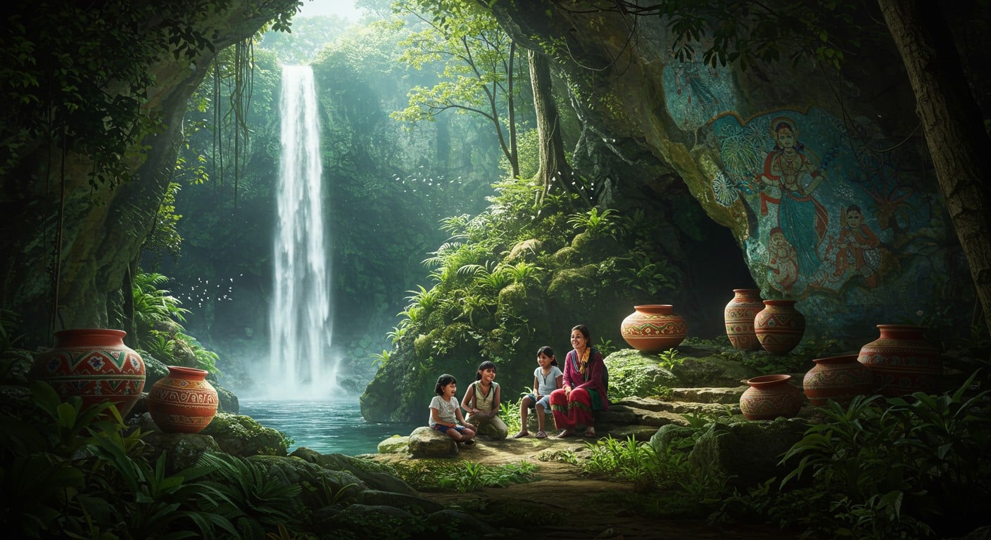 Une mère russe vit avec ses filles dans une grotte en Inde, loin de tout. Découvrez leur quotidien unique, entre nature et défis légaux. Cliquez pour en savoir plus !