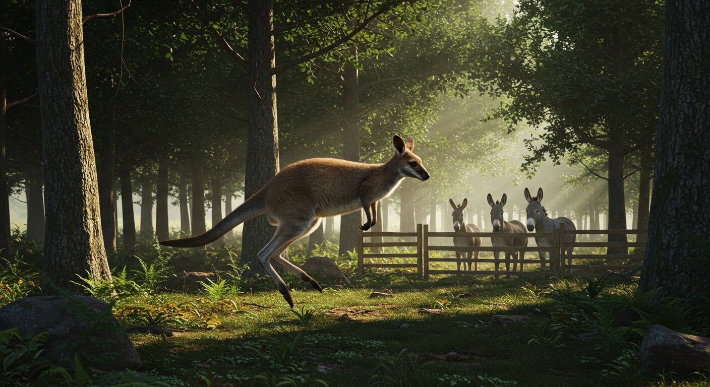 Un wallaby sème la pagaille dans le Puy-de-Dôme après une évasion aidée par des ânes malins. Découvrez cette histoire insolite et les efforts pour le retrouver !