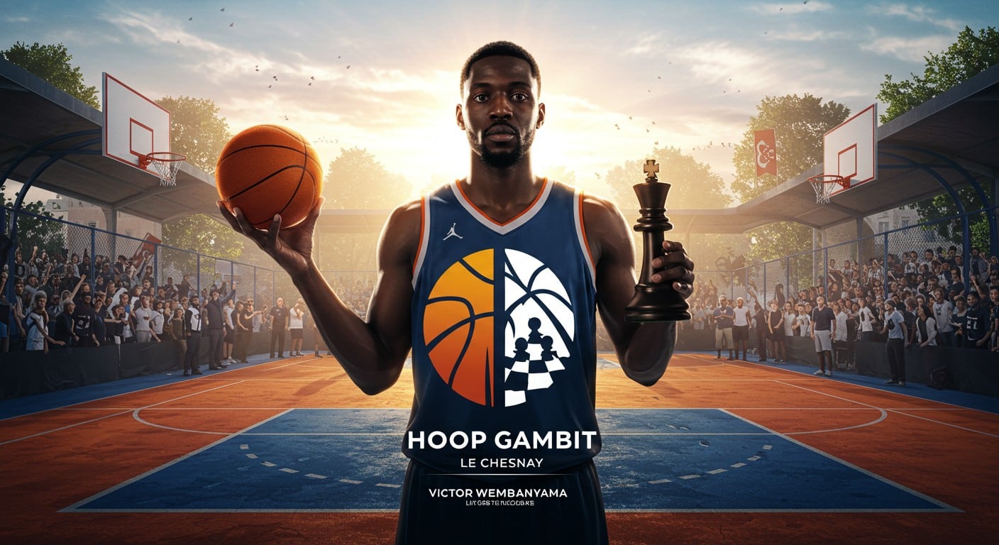 Victor Wembanyama organise un tournoi unique de basket et d’échecs au Chesnay. Découvrez l’événement Hoop Gambit et son impact !