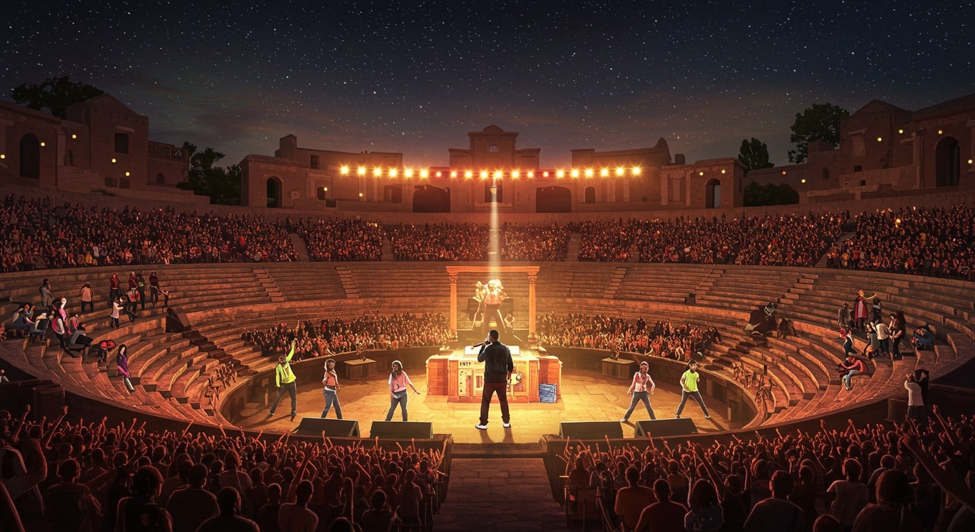 Will Smith enflammera Orange les 31 juillet et 1er août avec des danseurs locaux. Découvrez ce show unique au Théâtre antique !