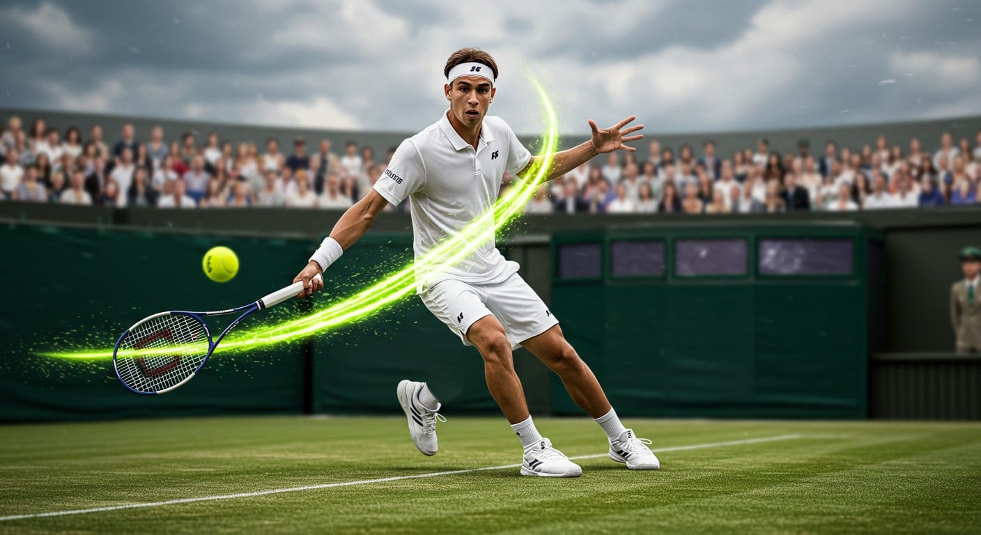 Giovanni Mpetshi Perricard brille à Wimbledon 2025 avec un service record, défiant les meilleurs. Découvrez son parcours et son potentiel explosif !