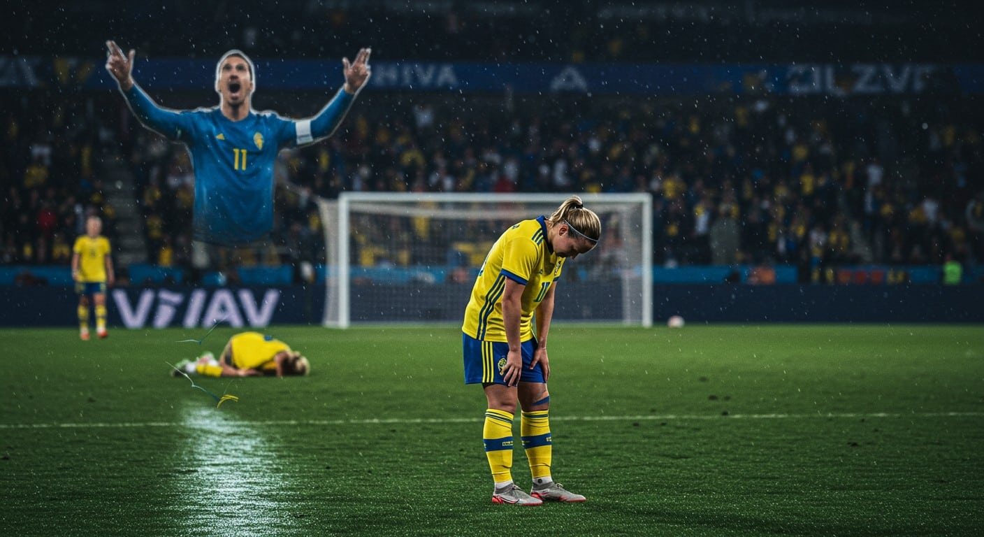 Zlatan réconforte Smilla Holmberg après son penalty manqué lors de l’élimination suédoise à l’Euro 2025 face à l’Angleterre. Découvrez son message inspirant.