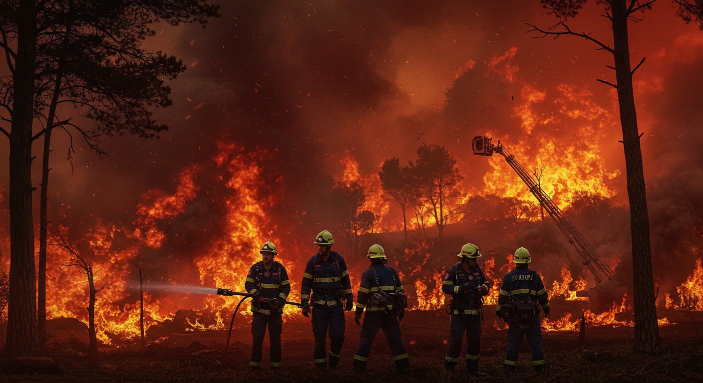79 pompiers de Seine-et-Marne et grande couronne luttent contre un incendie hors norme dans l’Aude. Découvrez leur mission héroïque face à ce feu dévastateur.
