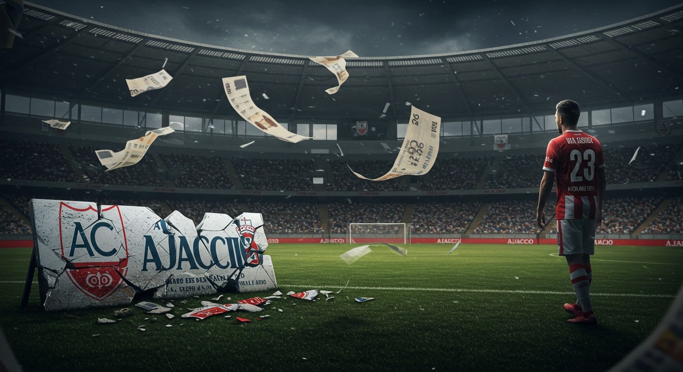AC Ajaccio relégué en National face à une crise financière majeure. Le club risque le dépôt de bilan, ouvrant la voie à Bobigny. Découvrez les détails.