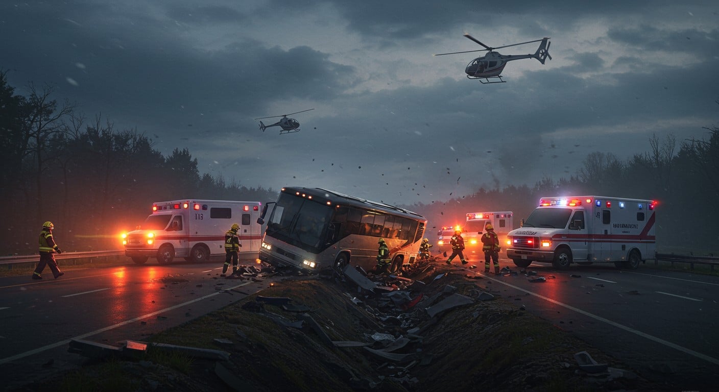 Un tragique accident d’autocar dans l’État de New York fait des victimes. Découvrez les détails, les causes probables et les réactions. Lisez la suite !