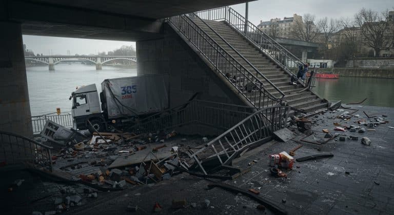 Accident Spectaculaire À Nogent : Camion Chute De 8 Mètres