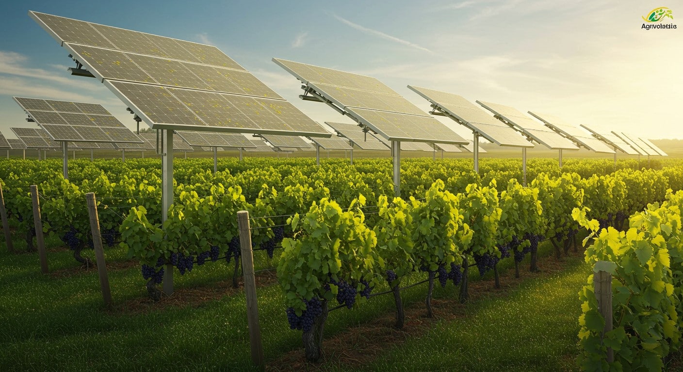 Découvrez comment l'agrivoltaïsme protège les vignes des canicules et booste les récoltes. Une solution durable alliant énergie solaire et agriculture.