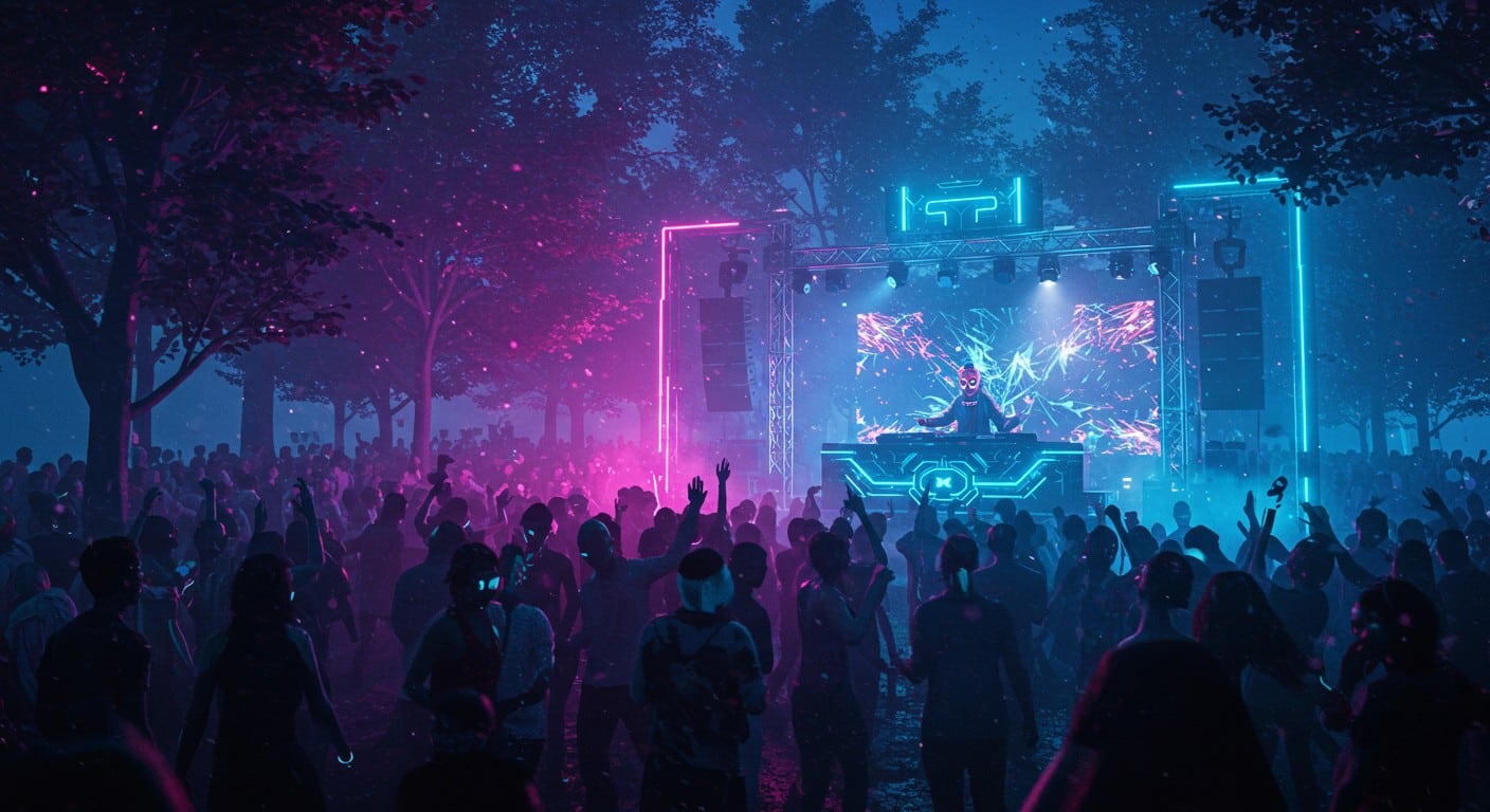 Anyma transforme Rock en Seine en dancefloor géant avec un show techno visuel et immersif. Découvrez son univers futuriste et ses performances uniques !