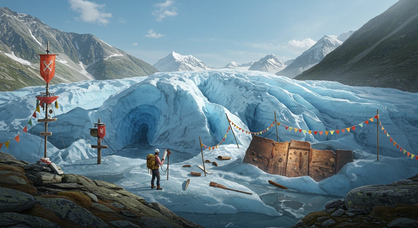 Dans les Alpes, des archéologues luttent contre la fonte des glaces pour préserver des artefacts millénaires. Découvrez leur course contre le temps !