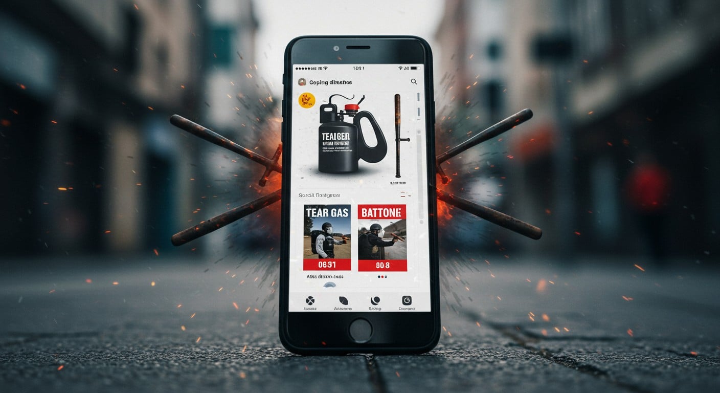 Réseaux sociaux : des armes illégales ciblent les ados. Gazeuses, matraques... un business dangereux prospère. Découvrez les risques et solutions.