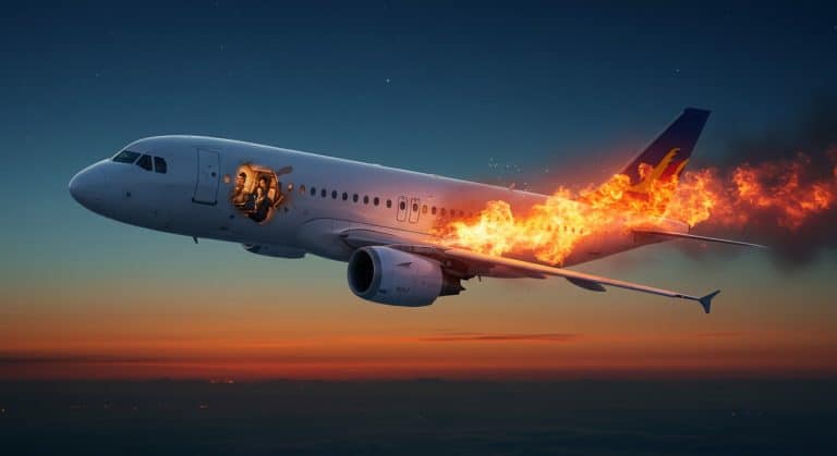 Atterrissage d’Urgence : Panique à Bord d’un Avion en Feu