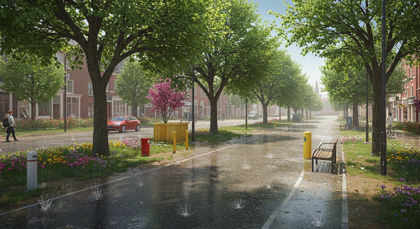 Avon résiste aux inondations grâce à la végétalisation et la désimperméabilisation des sols. Découvrez une stratégie écologique gagnante !