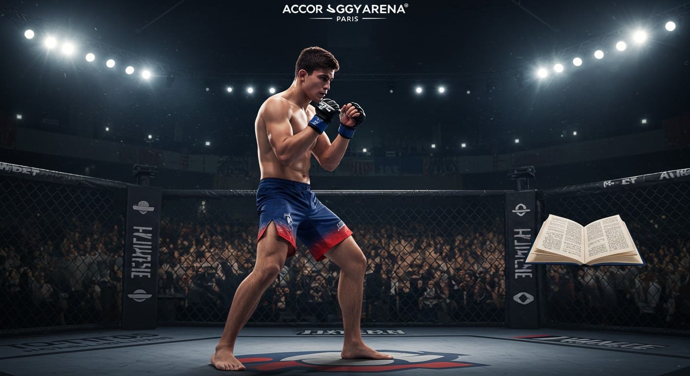 Découvrez Axel Sola, prodige du MMA français, prêt à briller à l’UFC Paris. Un parcours inspirant, entre intellect et combat, à ne pas manquer !