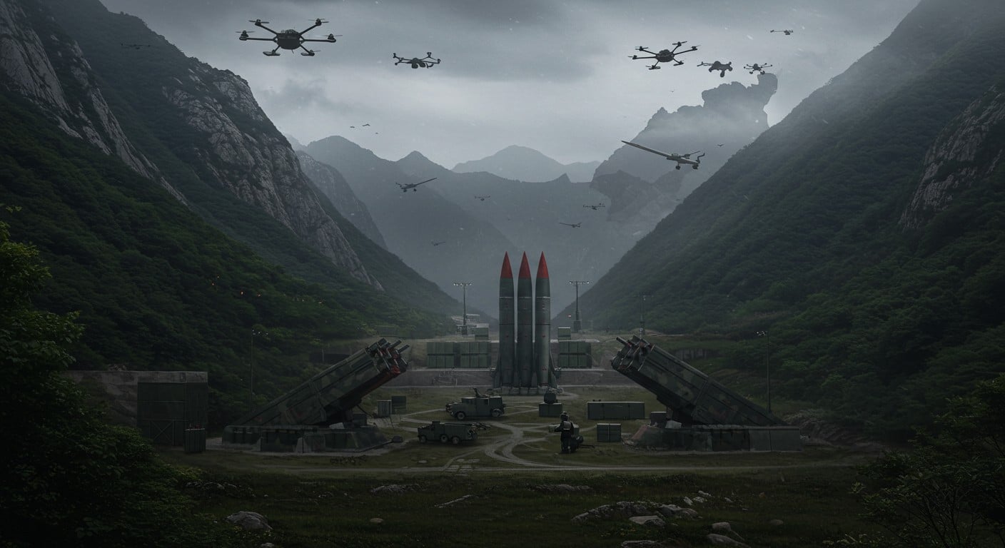 Découverte d’une base de missiles nord-coréenne près de la Chine. Une menace nucléaire pour les USA ? Découvrez les détails troublants.